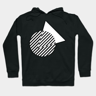 geometric circle and triangle design Hoodie